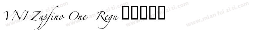 VNI-Zapfino-One Regu字体转换